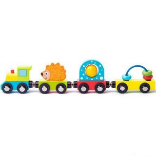 Vláček - Vlak s ježkem a hračkami Woody