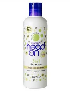 ANOVIA Head On 3in1 Heah Lice Repellant Shampoo 250ml - šampon proti vším s TEA TREE
