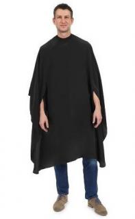 BARBURYS XL Cape For Men - černá pánská pláštěnka na stříhání vlasů - cvočky