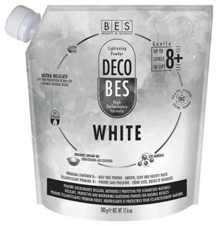 BES Decobes White 8+ Gentle 500g - bílý melírovací prášek pro šetrné odbarvení vlasů
