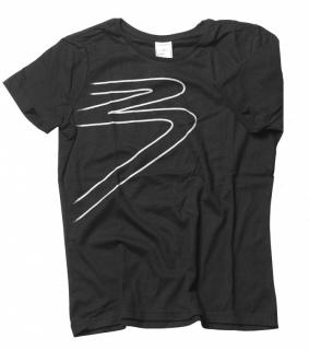 BLACK Pomůcky Černé triko s potiskem B (logo Black) - velikost L