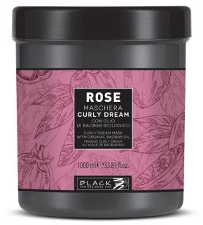 BLACK Rose Maschera Curly Dream 1000ml - maska pro vlnité nebo kudrnaté vlasy