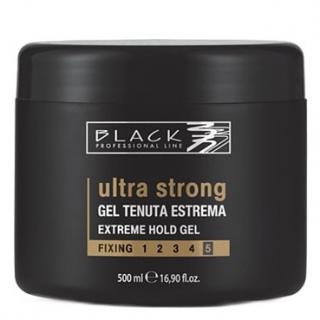 BLACK Styling Ultra Strong Gel - modelovací gel na vlasy ultra silně tužící 500ml