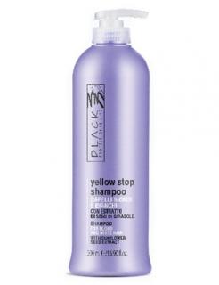 BLACK Yellow Stop Shampoo Antigiallo 500ml - šampon pro melírované a šedivé vlasy