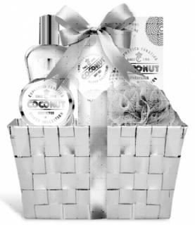 COSMETICA FANATICA COCONUT Gift Set - kosmetický dárkový balíček v ozdobném košíku