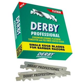 DERBY Professional Platinum Single Edged Blades 100ks - poloviční žiletky
