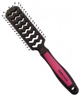 DUKO Professional Magenta Brush 248x49mm - profi rozčesávací kartáč na vlasy 7 řad