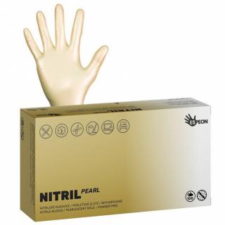 ESPEON Nitril Pearl GOLD 100ks L - nitrilové rukavice pro vícenásobné použití - zlaté