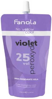 FANOLA No Yellow Violet Peroxyd 25vol - fialový oxydant s anti-žlutým účinkem