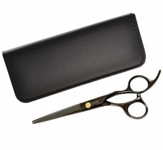 FOX Black Rose Profesionální kadeřnické nůžky na vlasy pro praváky 6´ - černé