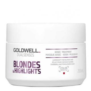 GOLDWELL Dualsenses Blondes And Highlights 60sec.Treatment 200ml - maska pro bílou blond