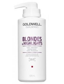 GOLDWELL Dualsenses Blondes And Highlights 60sec Treatment 500ml - maska pro bílou blond