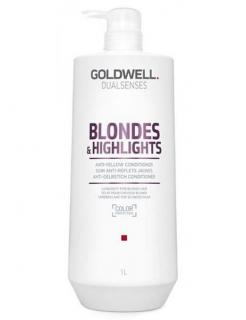 GOLDWELL Dualsenses Blondes And Highlights Conditioner 1000ml - neutralizuje žluté odstíny