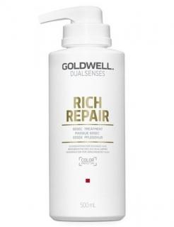 GOLDWELL Dualsenses Rich Repair 60sec Treatment 500ml - intenziv. maska pro lámavé vlasy
