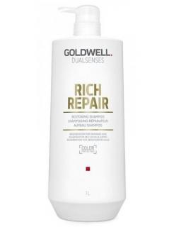 GOLDWELL Dualsenses Rich Repair Shampoo 1000ml - regenerační šampon pro suché vlasy