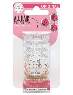 INVISIBOBBLE Original Clear Bronze 8ks - Spirálové gumičky do vlasů - průhledné + bronzové