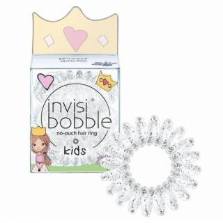 INVISIBOBBLE Original Kids Princess Sparkle 3ks - Spirálové gumičky do vlasů - průhledné s glitry