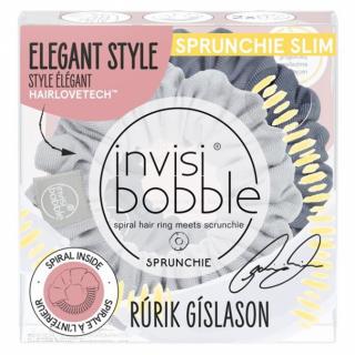 INVISIBOBBLE SPRUNCHIE SLIM Rúrik Gíslason 2ks - Látkové gumičky do vlasů - světle a tmavě šedá