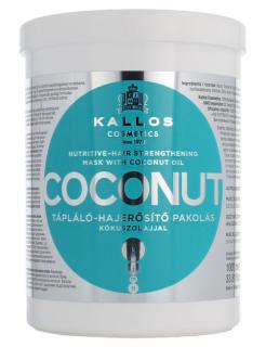 KALLOS KJMN Coconut Mask 1000ml - hydratační maska na vlasy s kokosovým olejem