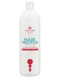 KALLOS KJMN Hair Pro-Tox Shampoo 1000ml - šampon s kolagenem, keratinem a kyselinou hyaluronovou