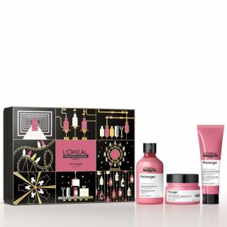 LOREAL Gift SET Pro Longer Xmas - dárková sada - šampon + maska + multi krém 10-in-1