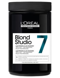 LOREAL Professionnel Blond Studio 7 Lightening Clay Powder 500g - melír bez amoniaku