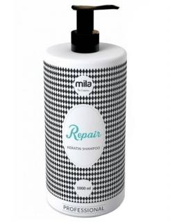 MILA Hair Cosmetics Repair Keratin Shampoo 1000ml - regenereční šampon s keratinem