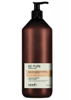 NIAMH Be Pure Restore Shampoo 1000ml - obnovující šampon pro poškozené lámavé vlasy