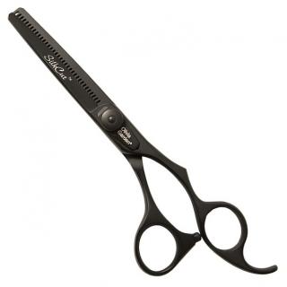 OLIVIA GARDEN SilkCut Thinner Matt Black Edition T6-35BL - profi efilační  nůžky na vlasy