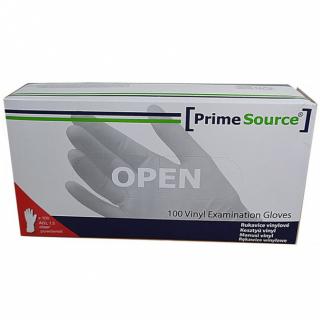 PRIME SOURCE L 8-9 Vinyl Examination Gloves 100ks - jednorázové vinylové rukavice - velké L