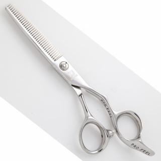 PRO FEEL JAPAN XG-630 Cobalt Profesionální efilační nůžky na vlasy 6' - 16cm