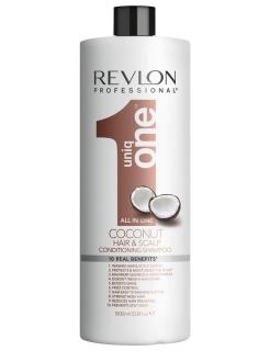 REVLON Uniq One Coconut All In One Shampoo 1000ml - vyživující šampon s vůní kokosu