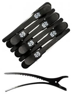 RONNEY 071 Hair Clip spony na vlasy Carbon 11,5cm - balení 6ks