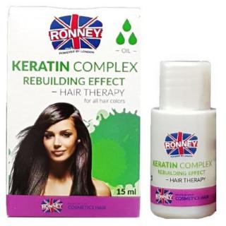 RONNEY Keratin Complex Oil 15ml - olej s keratinem pro slabé a křehké vlasy