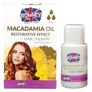 RONNEY Macadamia Oil 15ml - regenerační olej pro slabé a suché vlasy