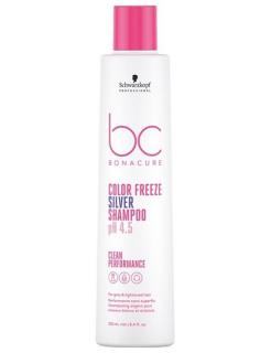 SCHWARZKOPF BC Bonacure Color pH 4.5 Freeze Silver Shampoo 250ml - stříbrný šampon na melír