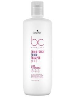 SCHWARZKOPF BC Color Freeze pH 4.5 Silver Shampoo 1000ml - stříbrný šampon na melír vlasy