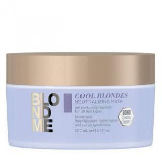 SCHWARZKOPF BlondMe Cool Blondes Neutralizing Mask 200ml - maska pro studené tóny blond vlasů