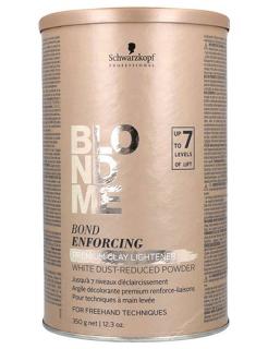 Schwarzkopf Professional Blondme Bond Enforcing Premium Clay Lightener 350g  - bílý melír s jílem 7tónů