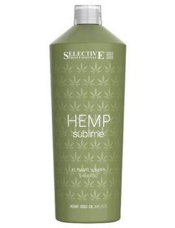 SELECTIVE Hemp Sublime Shampoo 1000ml - šampon s konopným olejem pro suché vlasy