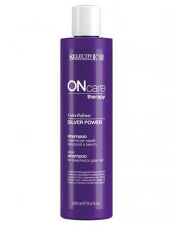SELECTIVE ONcare Silver Power Shampoo - šampon na melírované vlasy 250ml