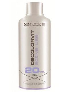 SELECTIVE Professional 6% (20vol) Decolorvit Active Use  - emulzní peroxid anti-yellow 750ml