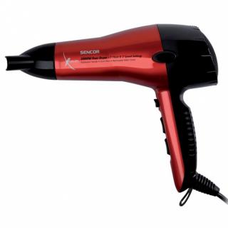 SENCOR SHD 6600 Fén na vlasy 2000W - ultra lehký vysoušeč vlasů - červený