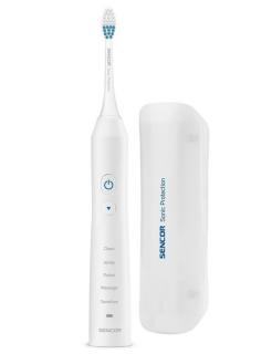SENCOR SOC 3312WH Sonický elektrický zubní kartáček s UV sterilizátorem - bílý