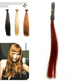 SO.CAP. Rovné vlasy Přírodní odstín 8000L 50-55cm - intenzivně červená 35