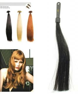 SO.CAP. Rovné vlasy Přírodní odstín 8000L na prodloužení vlasů 50-55cm - černá 1B