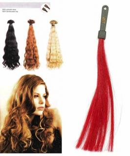 SO.CAP. Vlnité vlasy Přírodní odstín 8002M 50-55cm - rubínově červená 530