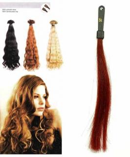 SO.CAP. Vlnité vlasy Přírodní odstín 8003MC 35-40cm - intenzivně červená 35
