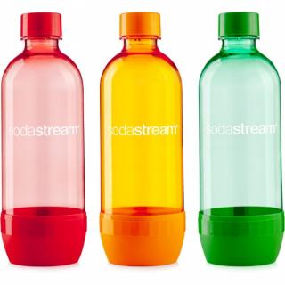 SODASTREAM Lahve 1l Tri-Pack Red, Green, Orange náhradní plastové láhve na sodu - 3ks