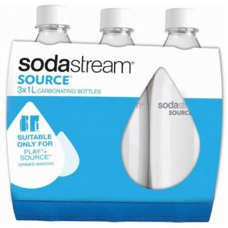 SODASTREAM Source Play Tri-Pack 1l Whitte náhradní plastové láhve na sodu - 3ks